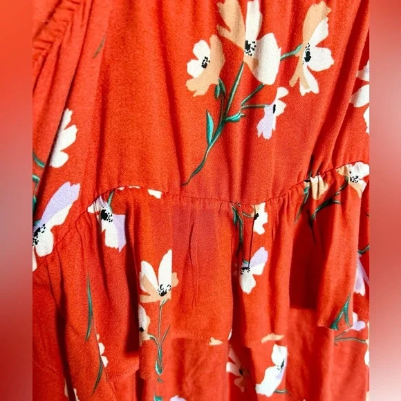 Jack Wills JACK by BB Dakota Siesta Time Floral Tank Top in Fiesta Red Large - Picture 6 of 11